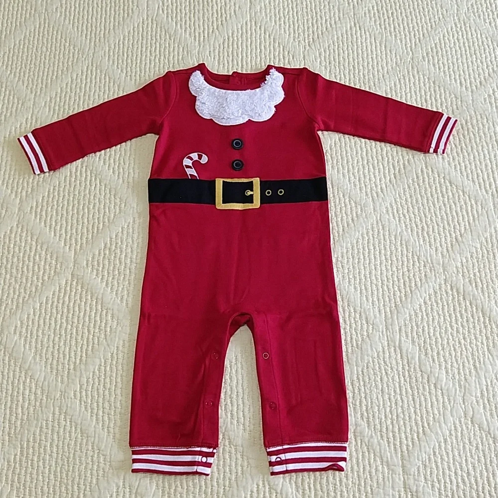 Gymboree Adorable Christmas Santa Onesie